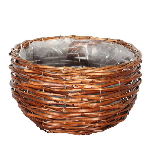 Brown Wicker Round Basket