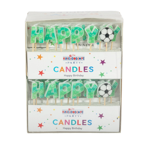 Happy Birthday Football Candles