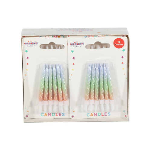 Colourful Party Candles (Pack of 6)