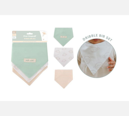 Farm Friends Bandana Bibs (Pack of 3) (Assorted Designs)