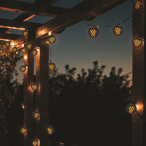 Flickering Bulb Solar Hanging Lantern Lights