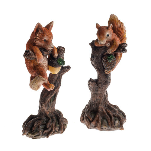 Woodland Animals on Stump Ornament (Assorted Designs)