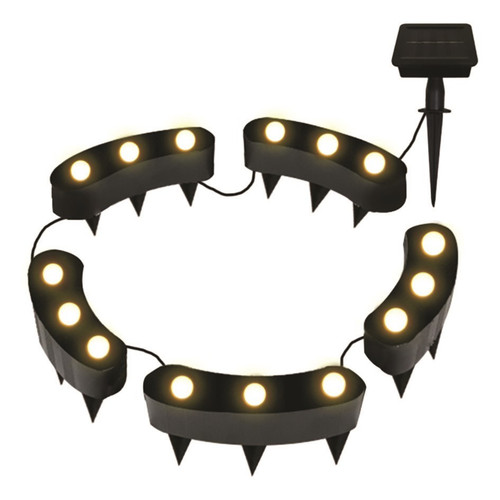 Warm White LED Solar Flower Pot Lights