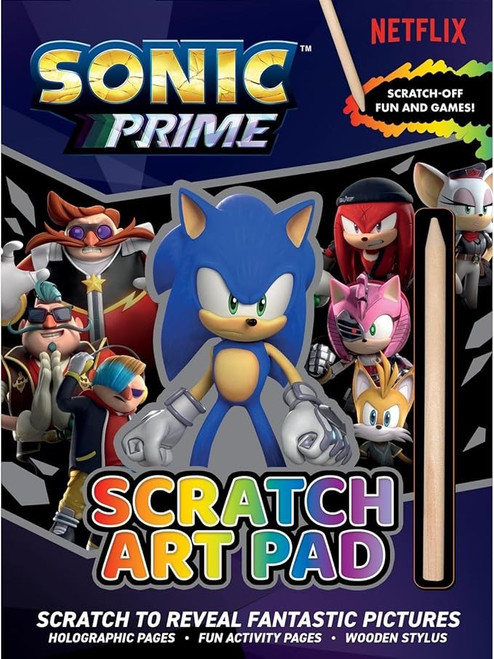 Sonic Prime Scratch Art Pad
