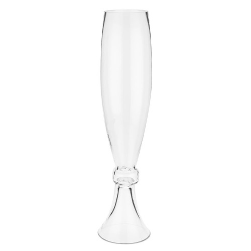Clear Elevated Bullet Glass Vase (61cm)
