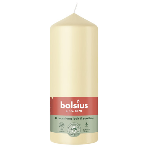 Bolsius Beige Essentials Pillar Candle (150mm)