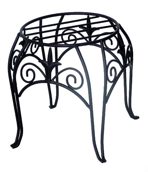 Black Cameo Metal Plant Display Stand (25cm H)