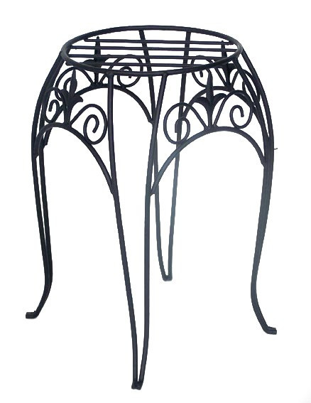 Black Cameo Metal Plant Display Stand (38cm H)