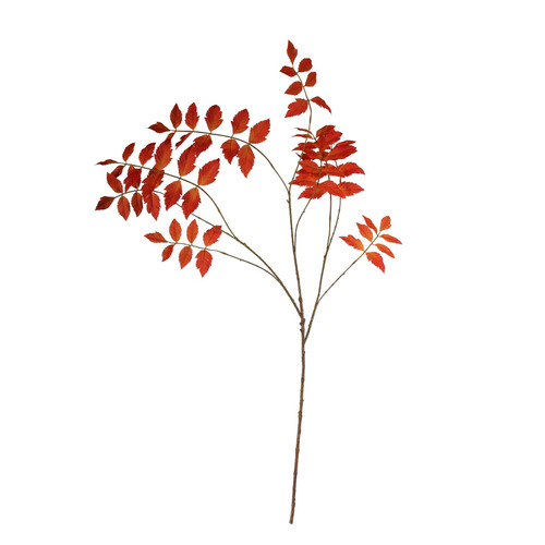 Red Rhus Typhina Leaf Spray (111cm)