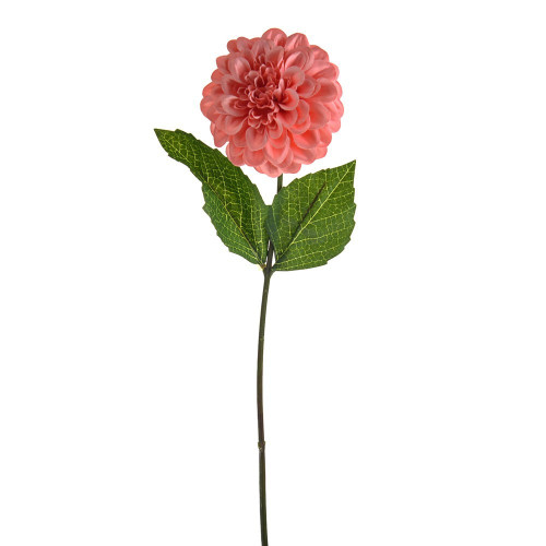 Coral Olivia Zinnia Stem (46cm)
