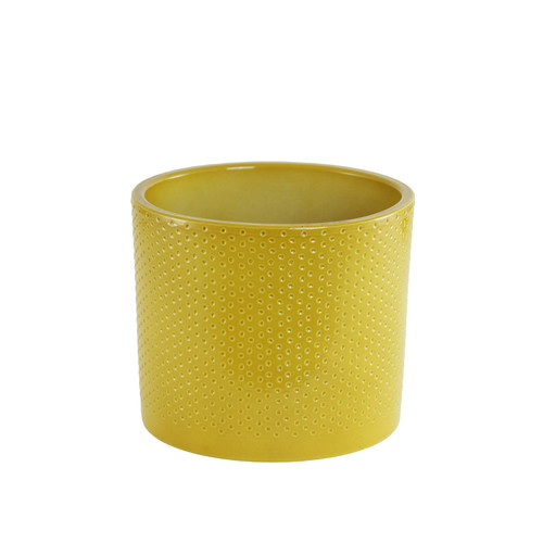 Mustard Yellow Ceramic Pot (13cm H)