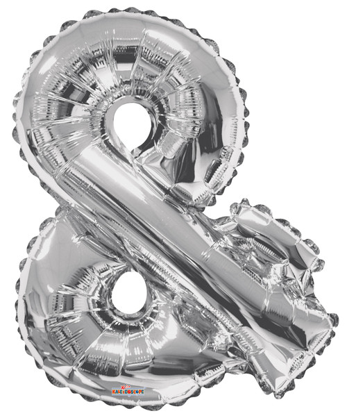 Symbol Balloon - & - Silver (34 Inch)