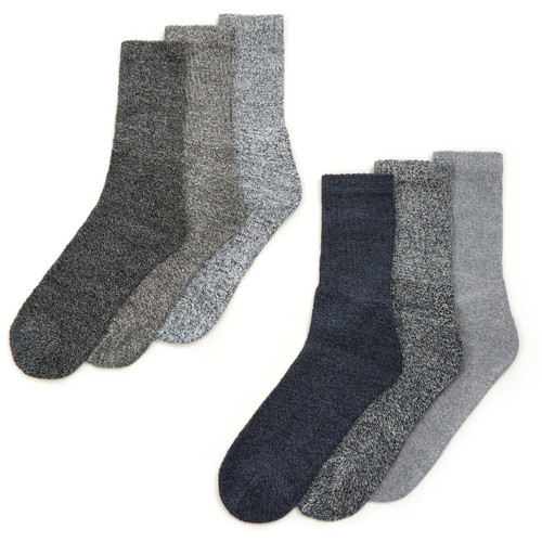 Mens 3pk boot sock (assorted designs)
