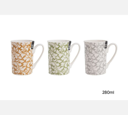 Scroll Leaf Mug (280ml) (Assorted Designs)