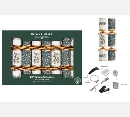 Green Premium Mistletoe Crackers (12.5 inches)