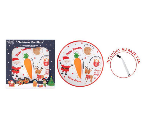 Gift Boxed Santa & Friends Christmas Eve Plate