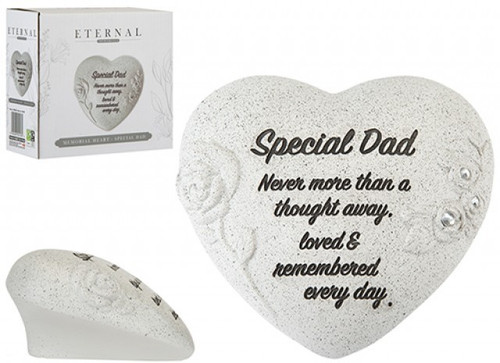 Memorial Grey Heart - Special Dad