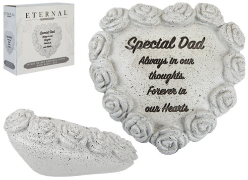 Special Dad Memorial Stone Heart 