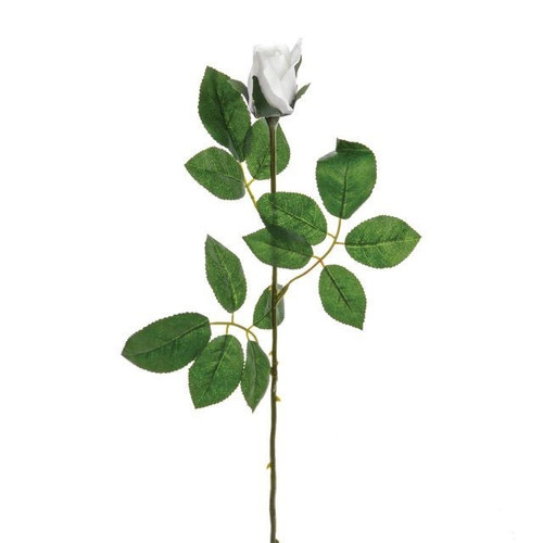 Premium White Rose Bud (68cm)