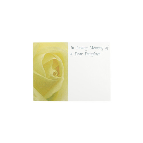  Dear Daughter In Loving Memory Card (Pack of 50)