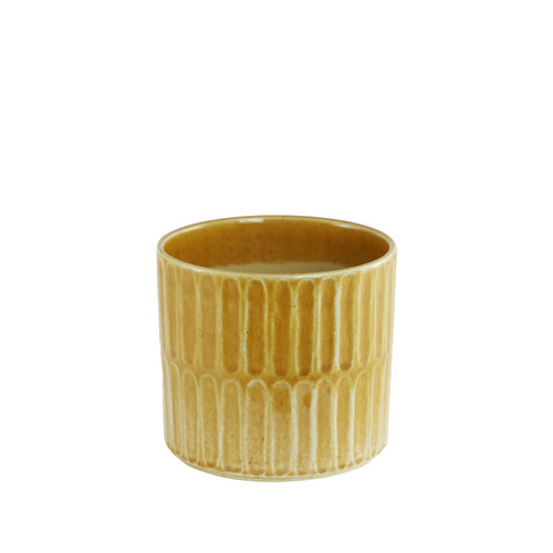 Orange Embossed Pot (11.5cm)