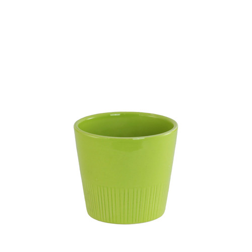 Lime Green Ceramic Pot (10cm)