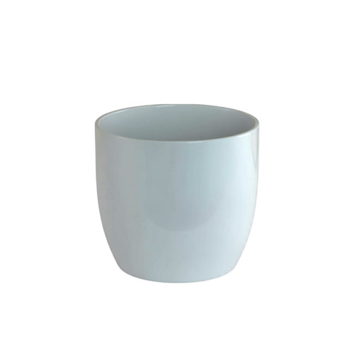 White Gloss Ceramic Pot (12cm)