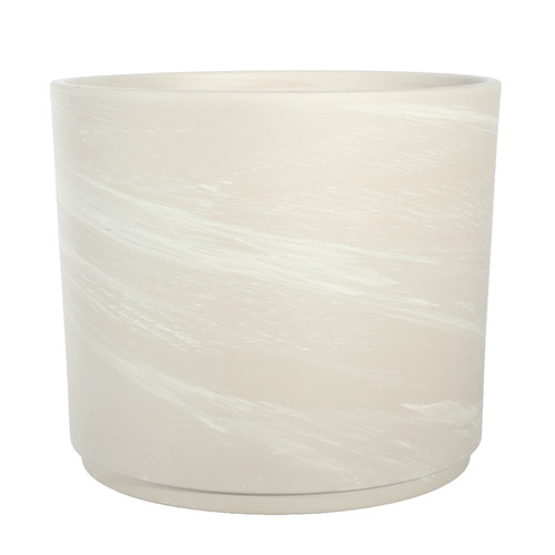 Cream Terracotta Granite Pillar Pot (31cm)