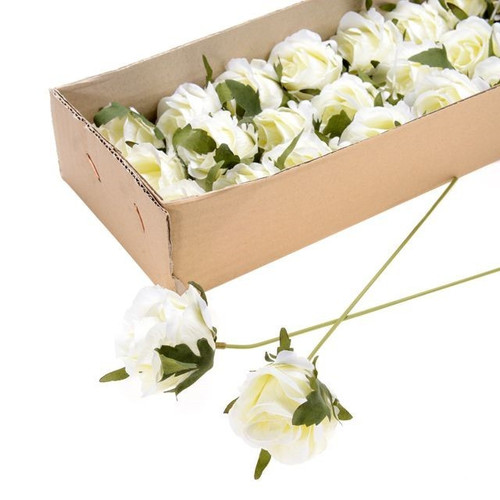Cream Wired Roses (48 Pieces)