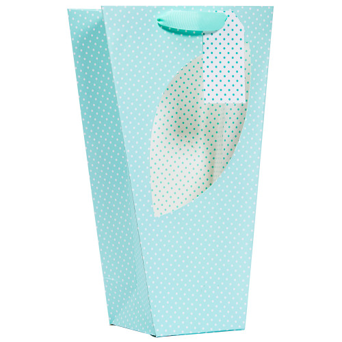 Mint Polka Orchid Bag (Medium)