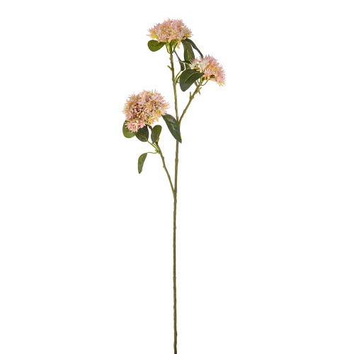 Light Pink Artificial Sedum Spray (65 cm)