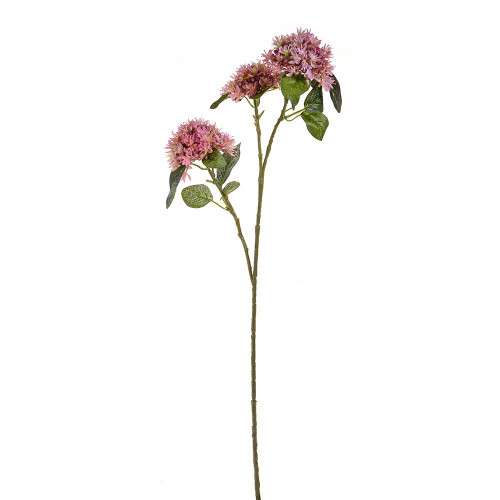 Dark Pink Artificial Sedum Spray (65 cm)