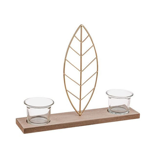 Gold Leaf Tealight Holder