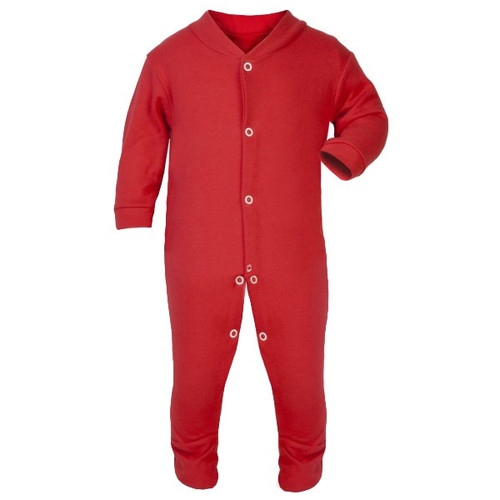 Personalisable Red Unbranded Sleepsuit with Chest Poppers  (6-12 Months)