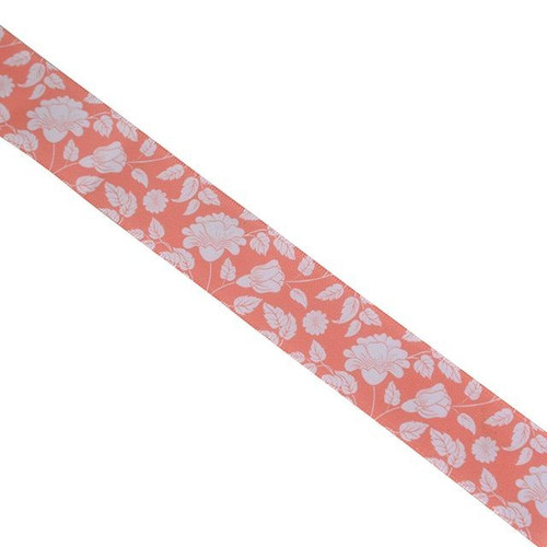 Coral Botanical Ribbon (10m)