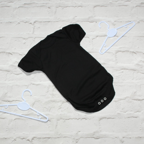 Baby Blanks black cotton unbranded bodysuit 6-12m