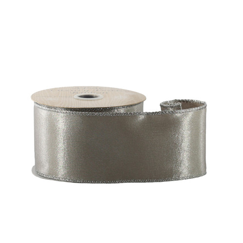 Metallic Light Pewter Ribbon (63mm x 10yds)