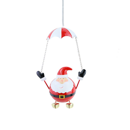 Santa with Parachute Metal Ornament (39cm)