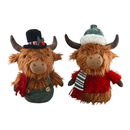 Assorted Winter Highland Cows (27cm)