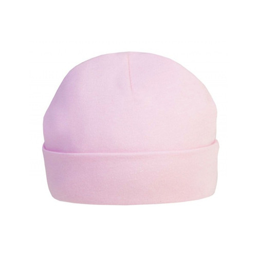 Pink Unbranded Plain Baby Beanie Hat (3-6 Months)