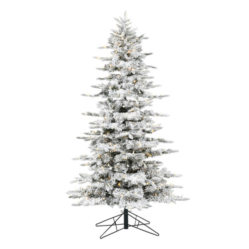 Flock Noble Tree with Warm White LED Lights (6ft)