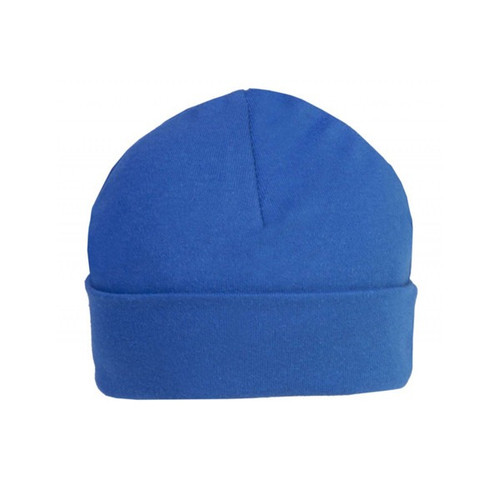 Royal Blue Unbranded Plain Baby Beanie Hat (0-3 Months) 