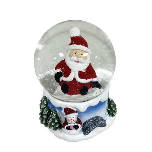 Sitting Santa Snow Globe (6cm)