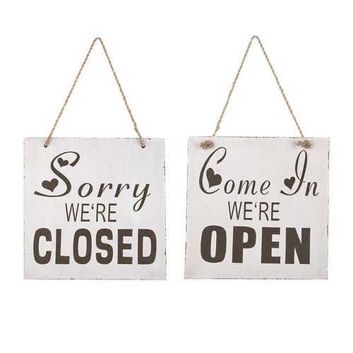 Wooden Open/Close Sign