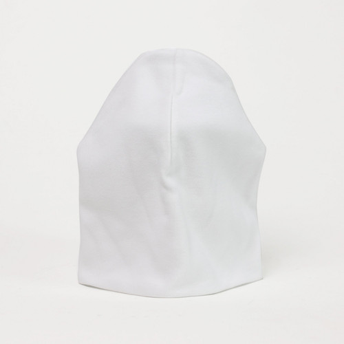 White Unbranded Plain Baby Beanie Hat (3-6 Months)