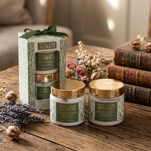 Oak & Hazelnut Acorn Body Scrub & Lotion Set