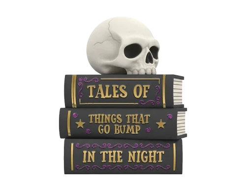 Halloween Stacked Books Ornament (20cm)