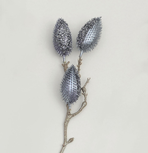 Metallic Blue Spike Cone Spray (57cm)
