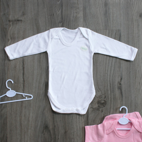 White 100% Organic Cotton Unbranded Long Sleeve Bodysuit (18-24 Months)