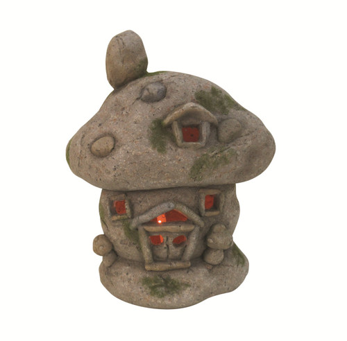 Mushroom House with LED (29cm)
